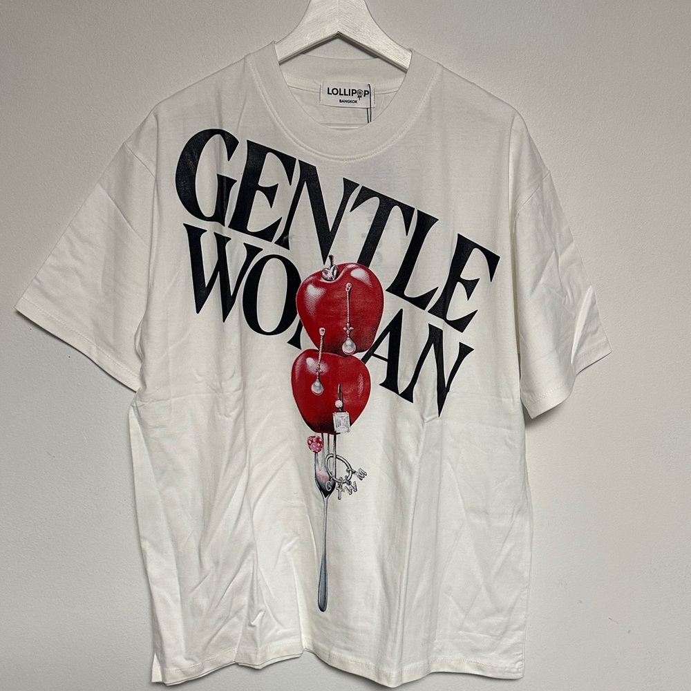 White Graphic Tee - Gentle Woman Design